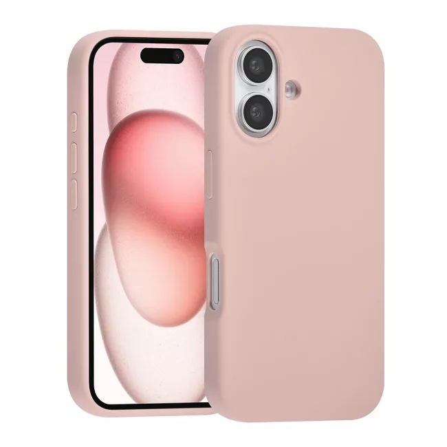 TUNIQ iPhone 16 Premium Liquid Silicone Θήκη Σιλικόνης - Pink