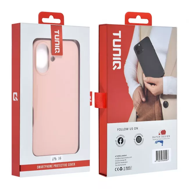 TUNIQ iPhone 16 Premium Liquid Silicone Θήκη Σιλικόνης - Pink