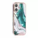 TUNIQ iPhone 16 Silicone Θήκη Σιλικόνης - Marble / Green