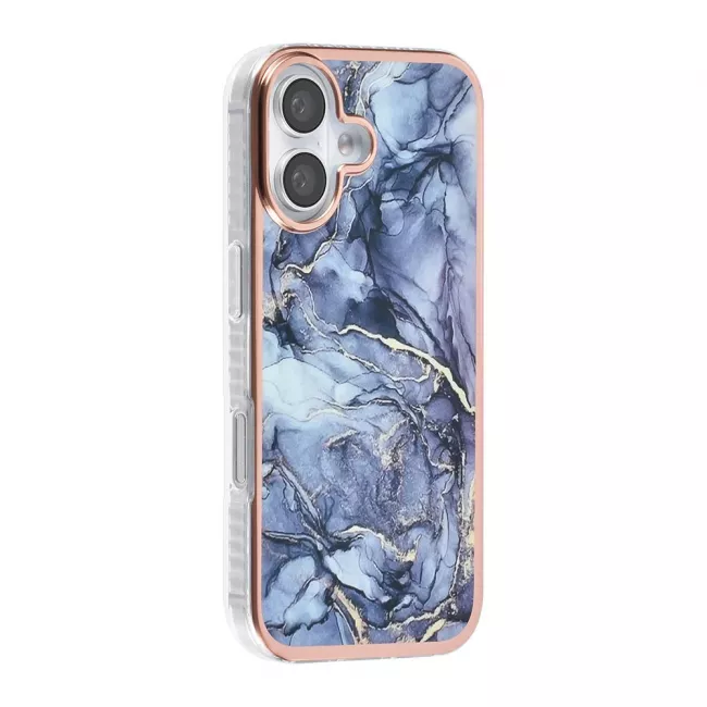 TUNIQ iPhone 16 Silicone Θήκη Σιλικόνης - Marble / Grey