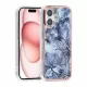 TUNIQ iPhone 16 Silicone Θήκη Σιλικόνης - Marble / Grey