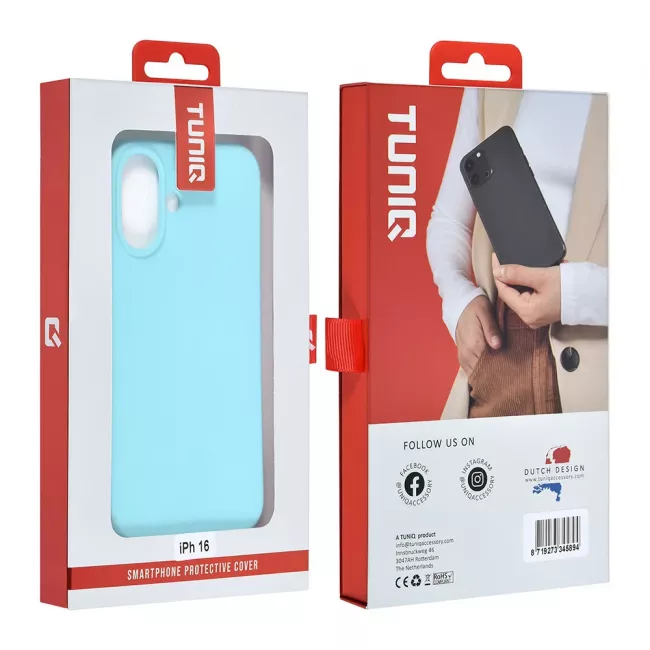 TUNIQ iPhone 16 Θήκη Σιλικόνης - Blue