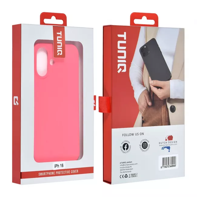 TUNIQ iPhone 16 Θήκη Σιλικόνης - Hot Pink