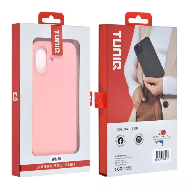 TUNIQ iPhone 16 Θήκη Σιλικόνης - Pink