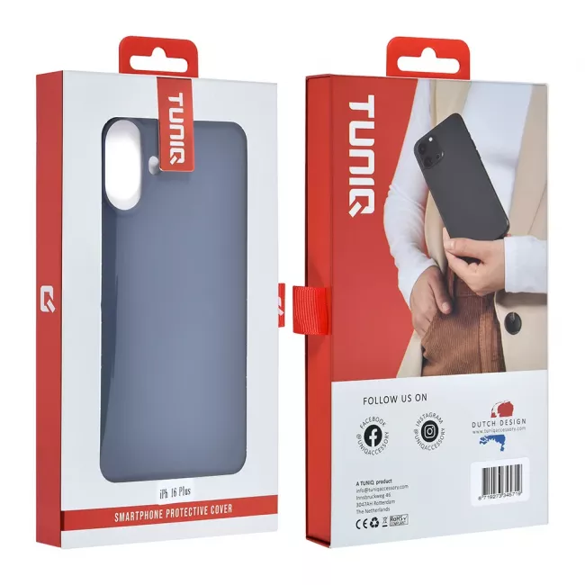 TUNIQ iPhone 16 Plus Premium Liquid Silicone Θήκη Σιλικόνης - Dark Blue