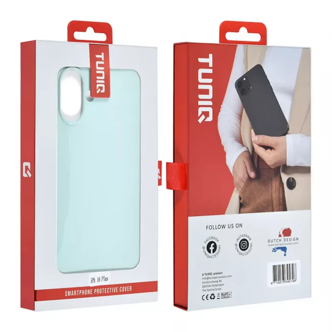 TUNIQ iPhone 16 Plus Premium Liquid Silicone Θήκη Σιλικόνης - Light Blue