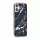 TUNIQ iPhone 16 Plus Silicone Θήκη Σιλικόνης - Marble / Black