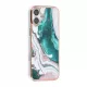 TUNIQ iPhone 16 Plus Silicone Θήκη Σιλικόνης - Marble / Green