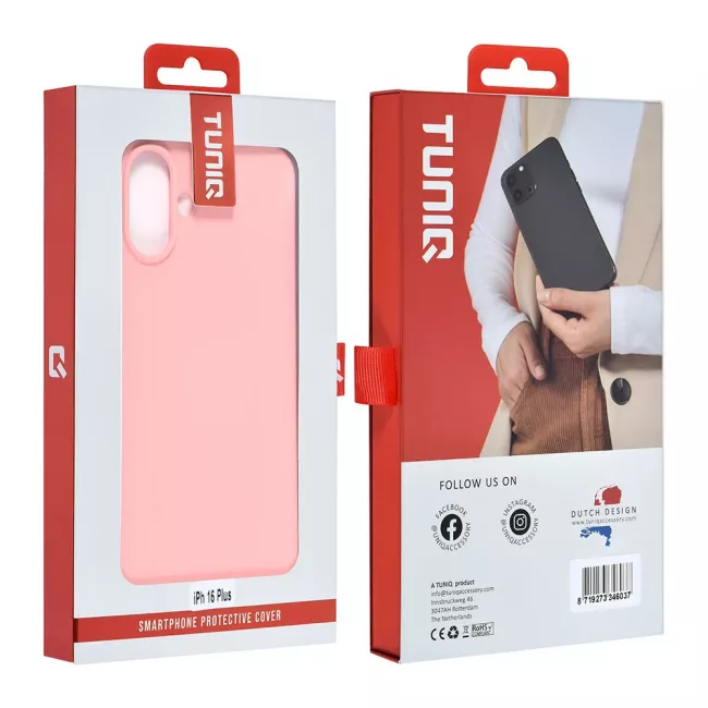 TUNIQ iPhone 16 Plus Θήκη Σιλικόνης - Pink