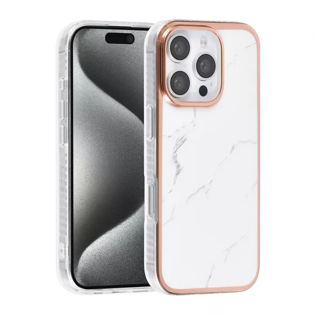 TUNIQ iPhone 16 Pro Silicone Θήκη Σιλικόνης - Marble