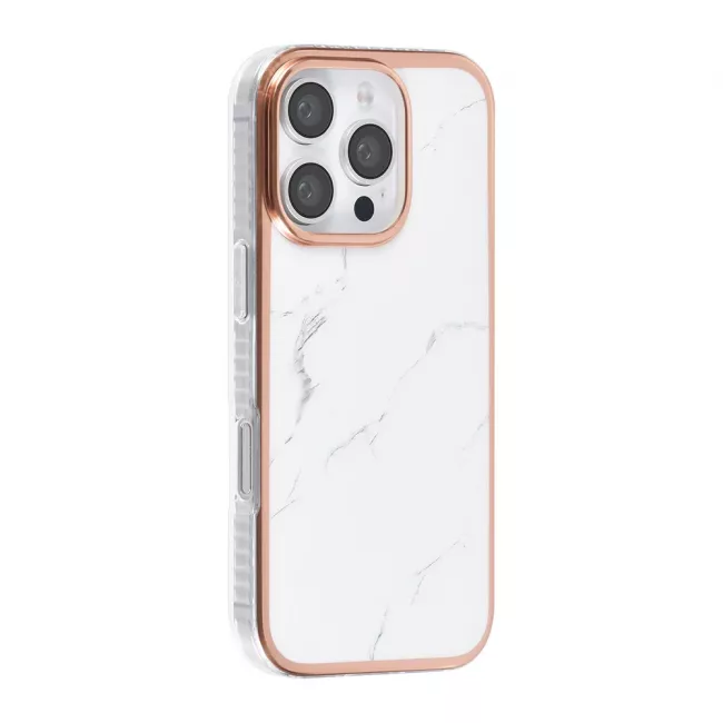 TUNIQ iPhone 16 Pro Silicone Θήκη Σιλικόνης - Marble