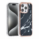 TUNIQ iPhone 16 Pro Silicone Θήκη Σιλικόνης - Marble / Black