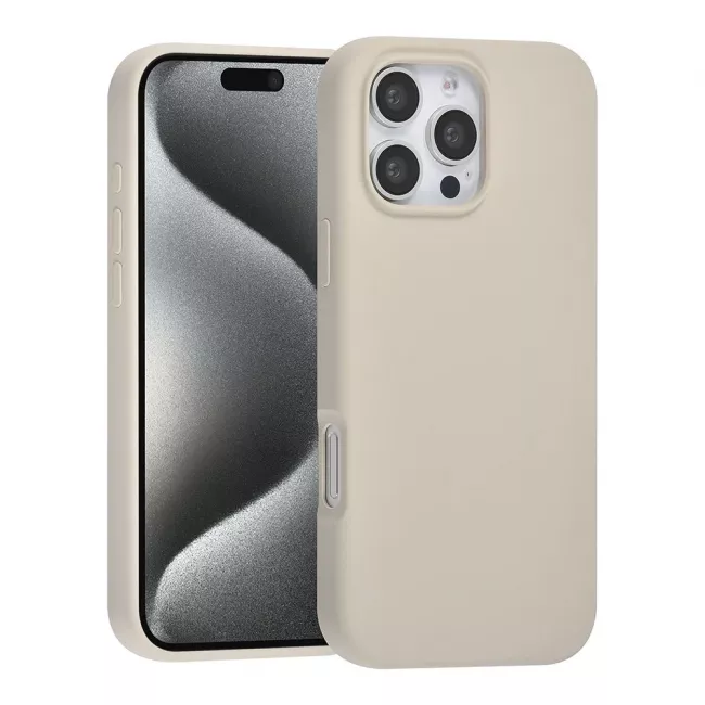 TUNIQ iPhone 16 Pro Max Premium Liquid Silicone Θήκη Σιλικόνης - Grey