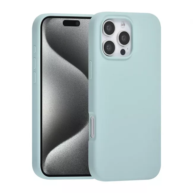 TUNIQ iPhone 16 Pro Max Premium Liquid Silicone Θήκη Σιλικόνης - Light Blue