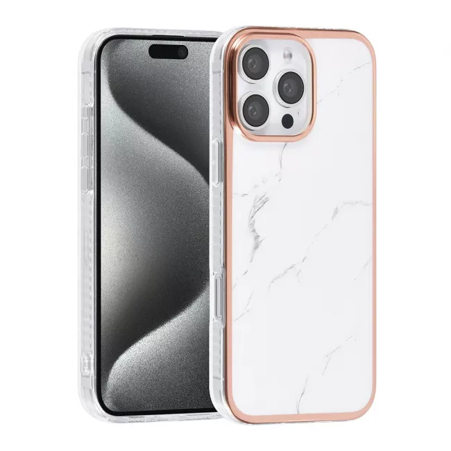 TUNIQ iPhone 16 Pro Max Silicone Θήκη Σιλικόνης - Marble