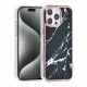 TUNIQ iPhone 16 Pro Max Silicone Θήκη Σιλικόνης - Marble / Black