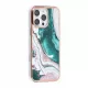 TUNIQ iPhone 16 Pro Max Silicone Θήκη Σιλικόνης - Marble / Green