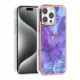 TUNIQ iPhone 16 Pro Max Silicone Θήκη Σιλικόνης - Marble / Purple