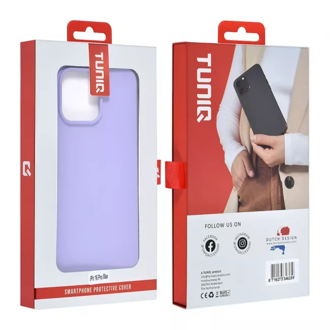 TUNIQ iPhone 16 Pro Max Θήκη Σιλικόνης - Purple