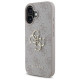 Guess iPhone 16 Plus - 4G Big Logo - Θήκη με Επένδυση Συνθετικού Δέρματος - Pink - GUHCP16M4GMGPI