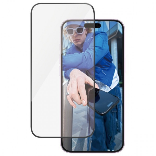 PanzerGlass iPhone 15 Plus / iPhone 16 Plus - Ultra-Wide Fit Αντιχαρακτικό Γυαλί Οθόνης με Κιτ Τοποθέτησης - Black