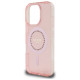 Guess iPhone 16 Pro - IML Rhinestones - MagSafe Σκληρή Θήκη με Πλαίσιο Σιλικόνης - Pink - GUHMP16LPFTDTEP