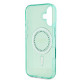 Guess iPhone 16 Plus - IML Rhinestones - MagSafe Σκληρή Θήκη με Πλαίσιο Σιλικόνης - Green - GUHMP16MPFTDTEN