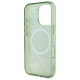 Guess iPhone 16 Pro - IML Flower and Tonal Circle - MagSafe Σκληρή Θήκη με Πλαίσιο Σιλικόνης - Green - GUHMP16LHFWBDCEN