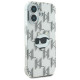 Karl Lagerfeld iPhone 16 - IML Choupette Head Electroplated Σκληρή Θήκη με Πλαίσιο Σιλικόνης - Διάφανη - KLHCP16SHKLPCHT