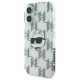 Karl Lagerfeld iPhone 16 - IML Choupette Head Electroplated Σκληρή Θήκη με Πλαίσιο Σιλικόνης - Διάφανη - KLHCP16SHKLPCHT