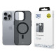 3MK iPhone 16 Pro Max Smoke MagCase Θήκη Σιλικόνης TPU με MagSafe - Black / Διάφανη