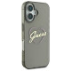 Guess iPhone 16 Plus - IML Heart - MagSafe Σκληρή Θήκη με Πλαίσιο Σιλικόνης - Black - GUHCP16MHCHGSPK