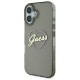 Guess iPhone 16 Plus - IML Heart - MagSafe Σκληρή Θήκη με Πλαίσιο Σιλικόνης - Black - GUHCP16MHCHGSPK