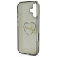 Guess iPhone 16 - IML Heart - MagSafe Σκληρή Θήκη με Πλαίσιο Σιλικόνης - Black - GUHCP16SHCHGSPK