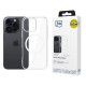 3MK iPhone 16 Pro Max Clear MagCase Θήκη Σιλικόνης TPU με MagSafe - Διάφανη