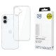 3MK iPhone 16 Clear Case Θήκη Σιλικόνης TPU - Διάφανη