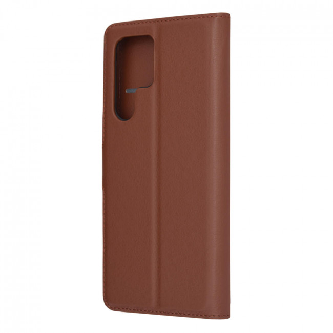 Techsuit Samsung Galaxy S22 Ultra - Leather Folio - Θήκη Πορτοφόλι από Δερματίνη με Stand - Brown