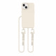 Tech-Protect iPhone 15 MagNecklace - MagSafe Θήκη Σιλικόνης TPU με Pυθμιζόμενο Αποσπώμενο Κορδόνι - Cosmic Latte