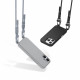 Tech-Protect iPhone 15 Pro MagNecklace - MagSafe Θήκη Σιλικόνης TPU με Pυθμιζόμενο Αποσπώμενο Κορδόνι - Black