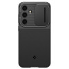 Spigen Samsung Galaxy S24 FE Optik Armor Θήκη Σιλικόνης με Κάλυμμα για την Κάμερα - Black