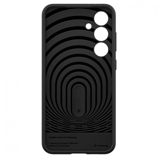 Caseology Samsung Galaxy S24 FE Parallax Θήκη Σιλικόνης με Σκληρό Πλαίσιο - Matte Black