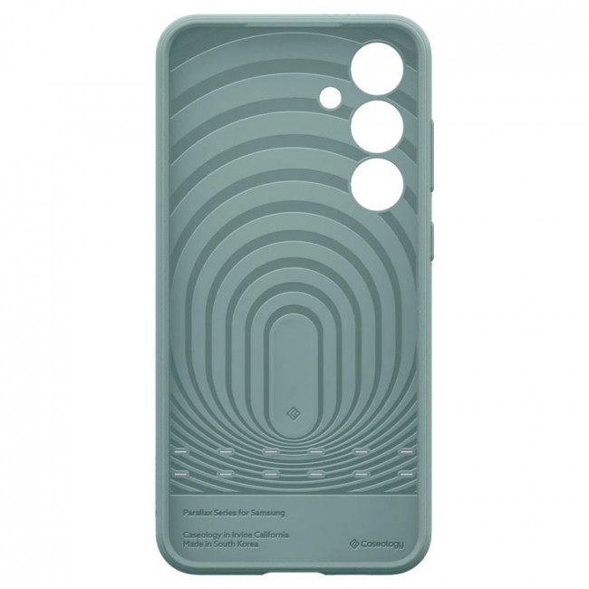 Caseology Samsung Galaxy S24 FE Parallax Θήκη Σιλικόνης με Σκληρό Πλαίσιο - Sage Green