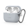 TECH-PROTECT AirPods Pro 1 / 2 Θήκη Σιλικόνης - Silicone Hook - Crayon Grey