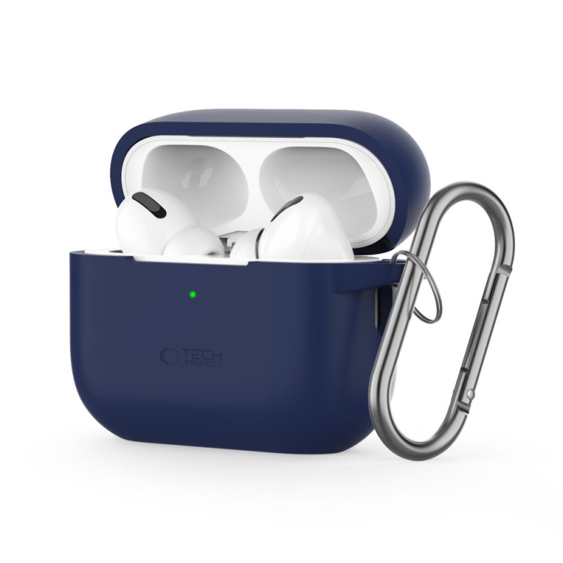 TECH-PROTECT AirPods Pro 1 / 2 Θήκη Σιλικόνης - Silicone Hook - Navy Blue