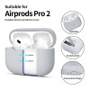 TECH-PROTECT AirPods Pro 1 / 2 Θήκη Σιλικόνης - Silicone - Crayon Grey