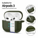 TECH-PROTECT AirPods 3 Θήκη Σιλικόνης - Silicone Hook - Olive Green