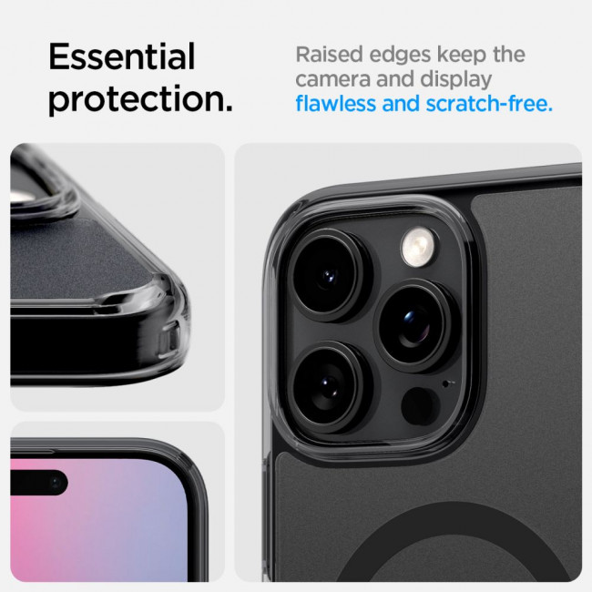 Spigen iPhone 16 Pro Ultra Hybrid T Mag Σκληρή Θήκη με Πλαίσιο Σιλικόνης με MagSafe - Frost Black