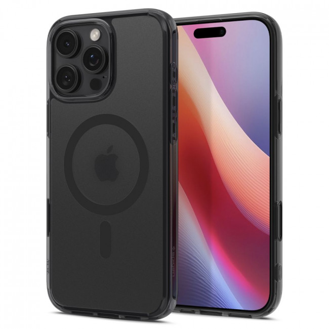 Spigen iPhone 16 Pro Ultra Hybrid T Mag Σκληρή Θήκη με Πλαίσιο Σιλικόνης με MagSafe - Frost Black