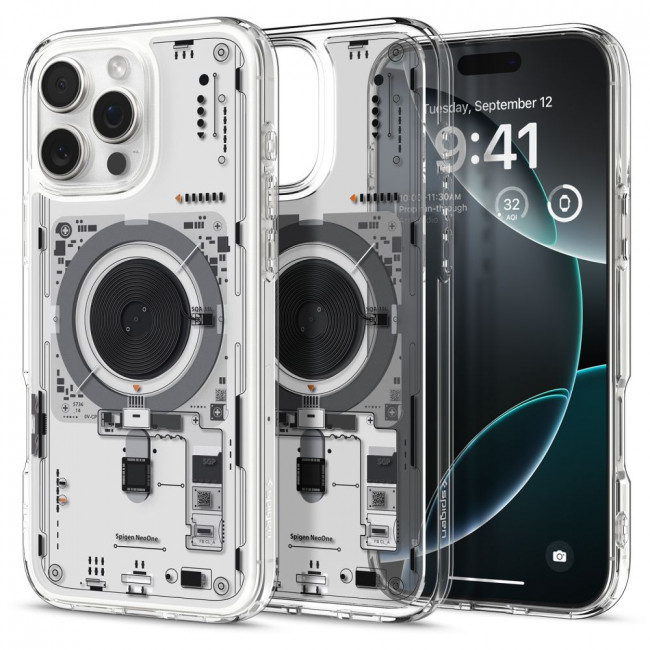 Spigen iPhone 16 Pro Max Ultra Hybrid Mag Σκληρή Θήκη με Πλαίσιο Σιλικόνης με MagSafe - Neo One