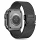 Tech-Protect Λουράκι Apple Watch 2 / 3 / 4 / 5 / 6 / 7 / 8 / 9 / 10 / SE / SE 2 / ULTRA 1 / ULTRA 2 - 44 / 45 / 46 / 49 mm Milano από Ανοξείδωτο Ατσάλι - Black